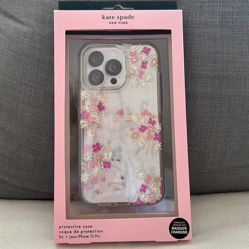 Brand new Kate Spade clear iPhone 13 Pro case.